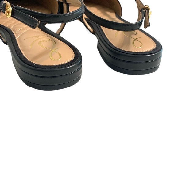 Sam Edelman Black Suede Cohen Slingback Pointed toe Flats Size 7 - Picture 9 of 15
